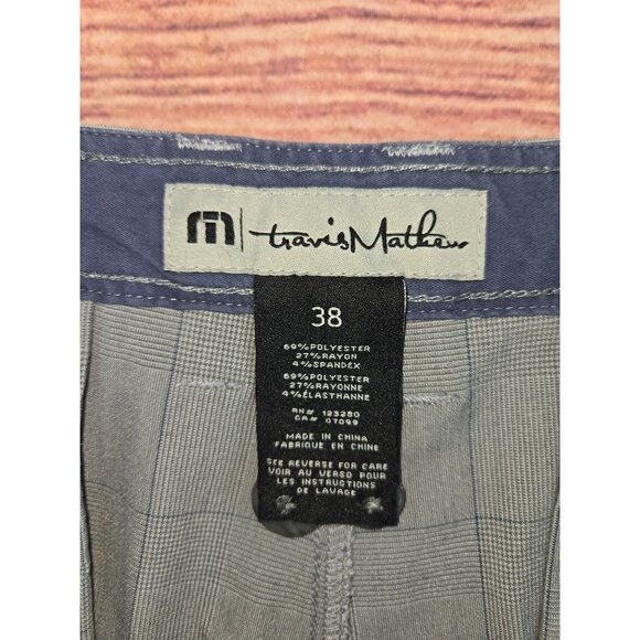 Travis Mathew Mens Gray Plaid Shorts 38 - Picture 3 of 7